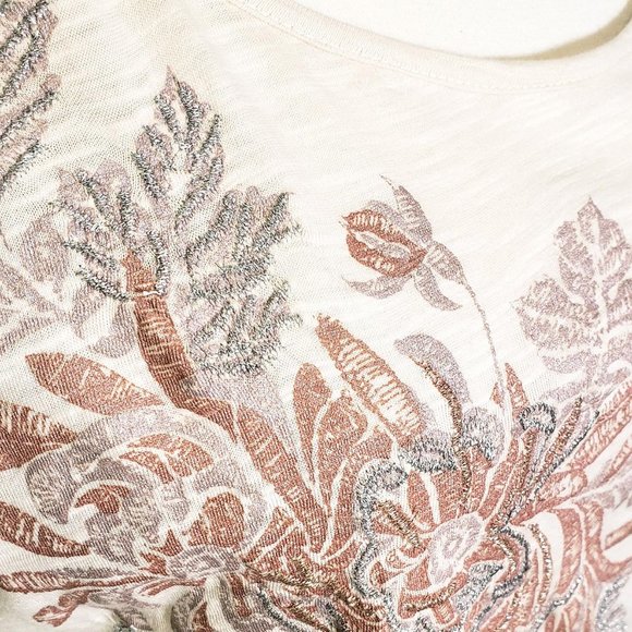 Lucky Brand Embroidered Top NWOT - Picture 2 of 10